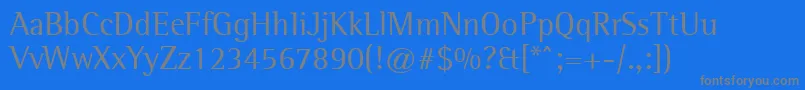 Police LibreSemiSerifSsi – polices grises sur fond bleu