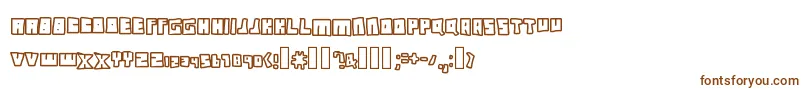 InstantAccess Font – Brown Fonts on White Background