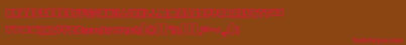 InstantAccess Font – Red Fonts on Brown Background