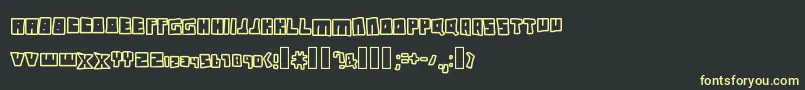 Шрифт InstantAccess – жёлтые шрифты на чёрном фоне