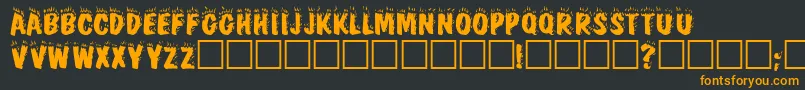 CracklingPlain Font – Orange Fonts on Black Background