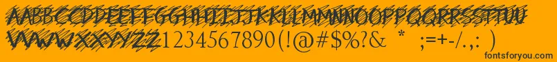 MyMistake Font – Black Fonts on Orange Background