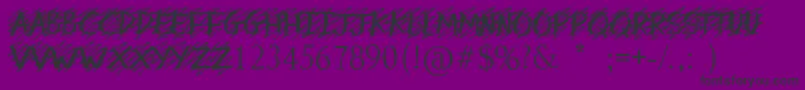 MyMistake Font – Black Fonts on Purple Background