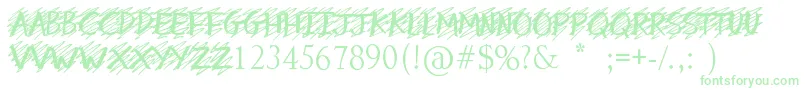 MyMistake Font – Green Fonts on White Background