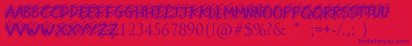 MyMistake Font – Purple Fonts on Red Background
