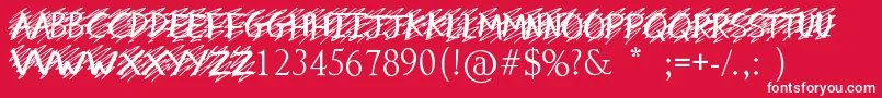 MyMistake Font – White Fonts on Red Background