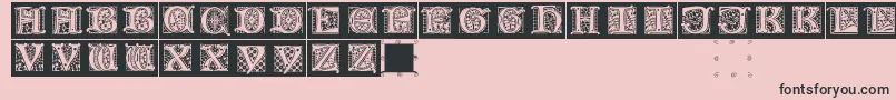 Lombardicaps Font – Black Fonts on Pink Background