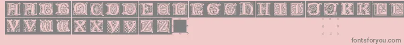 Lombardicaps Font – Gray Fonts on Pink Background