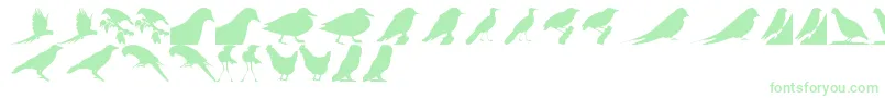 BirdsTfb-Schriftart – Grüne Schriften