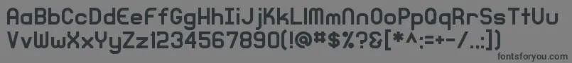 KnochenRegular Font – Black Fonts on Gray Background