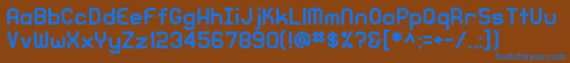 More about KnochenRegular Font KnochenRegular Font – Blue Fonts on Brown Background