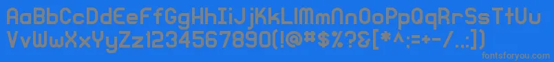 Czcionka KnochenRegular – szare czcionki na niebieskim tle