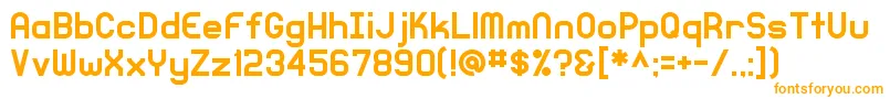 Шрифт KnochenRegular – оранжевые шрифты