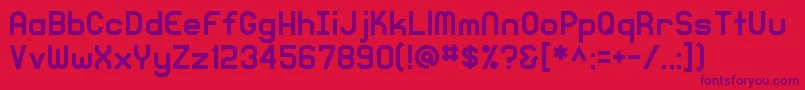 Шрифт KnochenRegular – фиолетовые шрифты на красном фоне