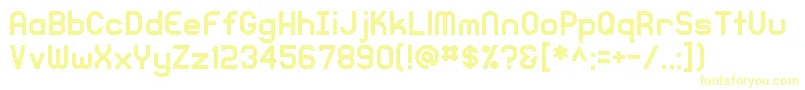 Fonte KnochenRegular – fontes amarelas