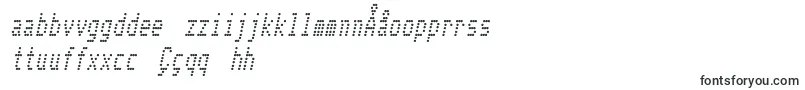 fuente TelidonCdItalic – Fuentes uzbekas