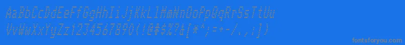 fuente TelidonCdItalic – Fuentes Grises Sobre Fondo Azul