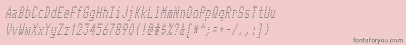 TelidonCdItalic Font – Gray Fonts on Pink Background