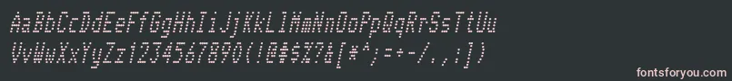 fuente TelidonCdItalic – Fuentes Rosadas Sobre Fondo Negro