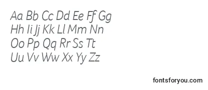 FocoLightItalic Font