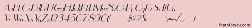 UppeaItalic Font – Black Fonts on Pink Background