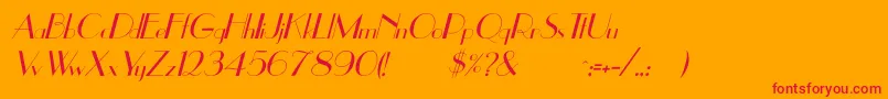 Lisätietoja UppeaItalic-fontista UppeaItalic-fontti – punaiset fontit oranssilla taustalla