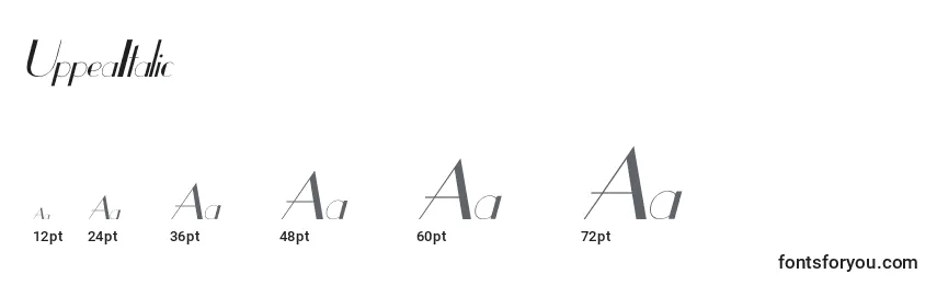 UppeaItalic Font Sizes