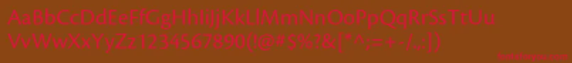 CronosproRegular Font – Red Fonts on Brown Background