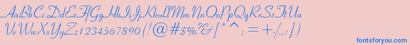 More about RibbonScript Font RibbonScript Font – Blue Fonts on Pink Background