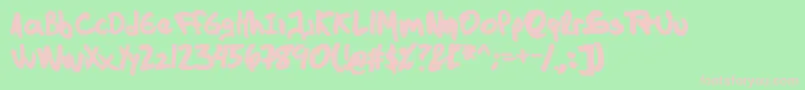 TheDarkJackal Font – Pink Fonts on Green Background