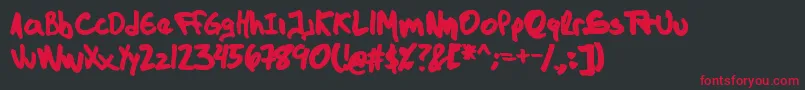 TheDarkJackal Font – Red Fonts on Black Background