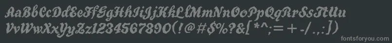 More about Truegritbtt Font Truegritbtt Font – Gray Fonts on Black Background