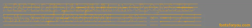 Colecarreira-fontti – oranssit fontit harmaalla taustalla