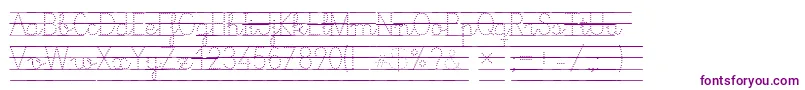 Colecarreira-fontti – violetit fontit