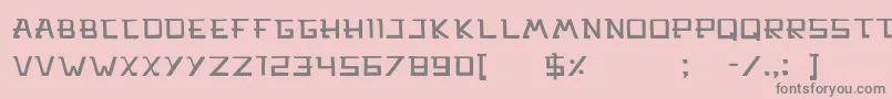 Mercado-fontti – harmaat kirjasimet vaaleanpunaisella taustalla