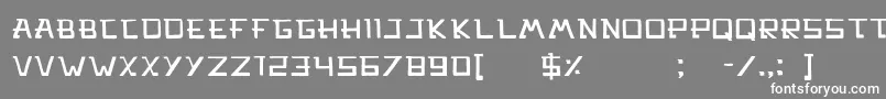 フォントMercado – 灰色の背景に白い文字