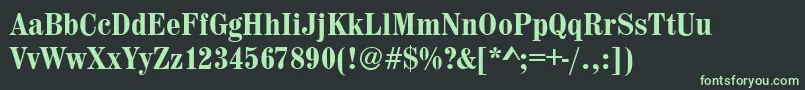 フォントMadeiraCdMediumRegular – 黒い背景に緑の文字