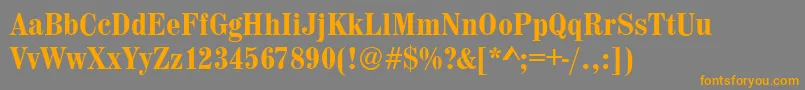 MadeiraCdMediumRegular Font – Orange Fonts on Gray Background