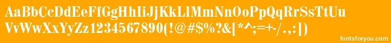 MadeiraCdMediumRegular Font – White Fonts on Orange Background