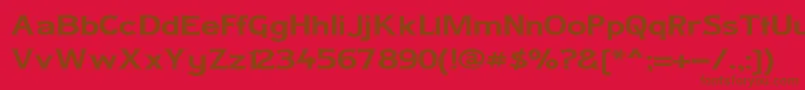 Ladycw Font – Brown Fonts on Red Background
