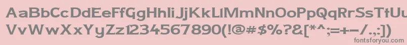 Шрифт Ladycw – серые шрифты на розовом фоне