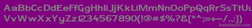 Ladycw Font – Gray Fonts on Purple Background