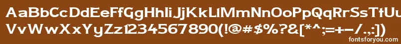 Ladycw Font – White Fonts on Brown Background