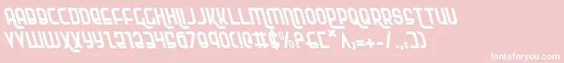 フォントRokikierLeftalic – ピンクの背景に白い文字
