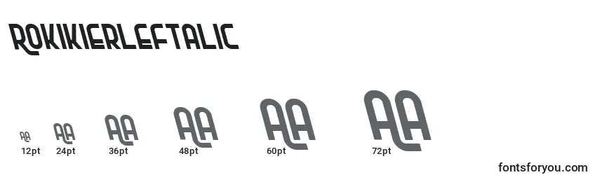 Размеры шрифта RokikierLeftalic