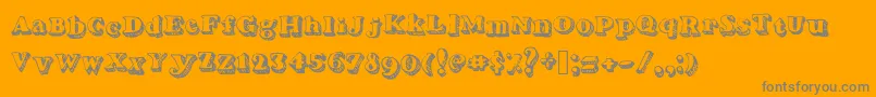 Serifadow-Schriftart – Graue Schriften auf orangefarbenem Hintergrund