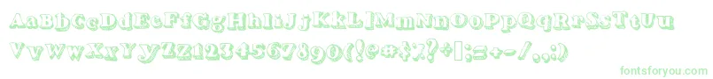Serifadow Font – Green Fonts on White Background