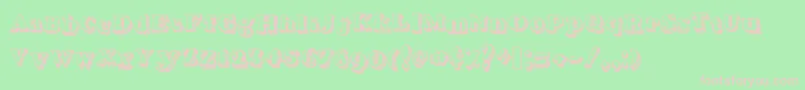 Serifadow Font – Pink Fonts on Green Background