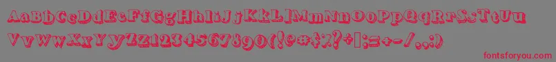 Serifadow Font – Red Fonts on Gray Background