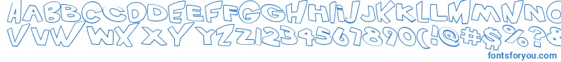 VtcScreamitloudOutline Font – Blue Fonts